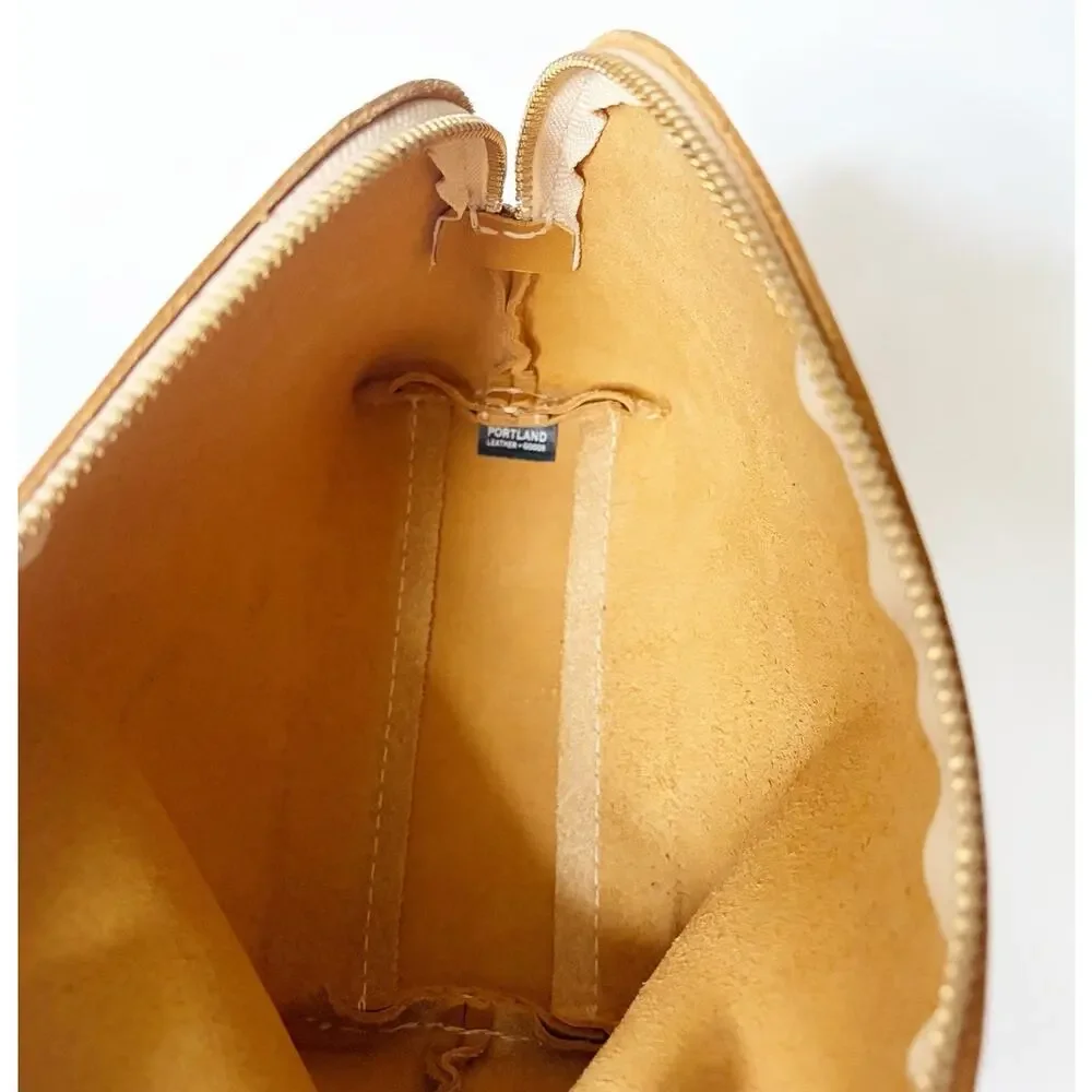Portland Leather Goods Belladonna Zip Pouch Mango BNNU